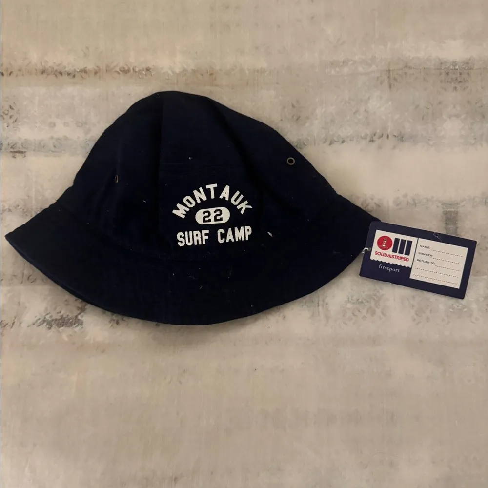 Montauk Surf Camp Navy Bucket Hat - Image 2