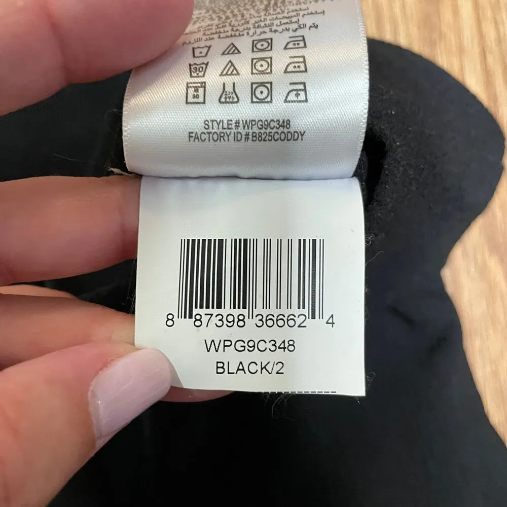 BCBGeneration Solid Black One Shoulder Crepe Fitted Jumpsuit Size 2 XS Cocktail - Image 10