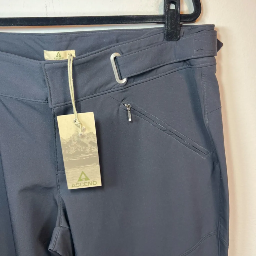 Ascend Soft Shell Pants Black Velcro Waist Stretch Outdoors Gorpcore NEW Size 18 - Image 3