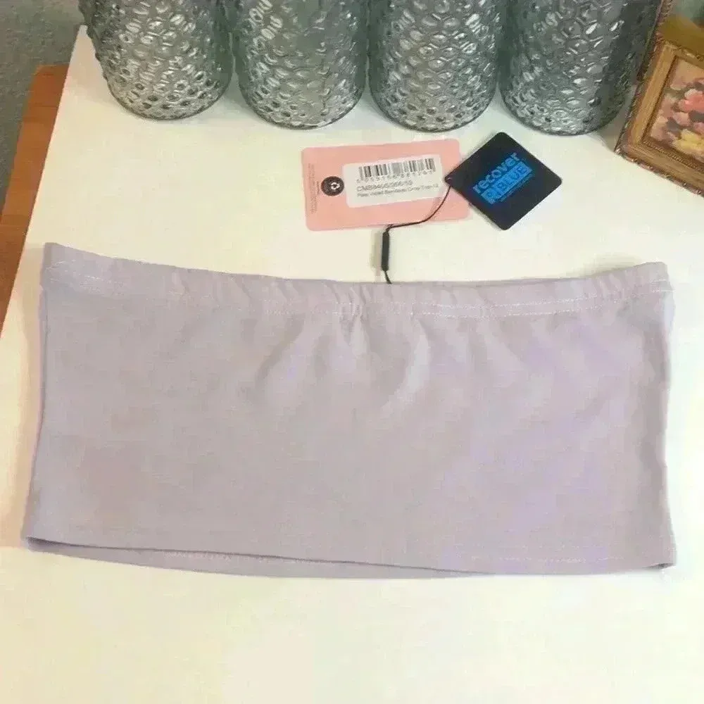 Prettylittlething pale violet bandeau crop top 8 NWT - Image 3