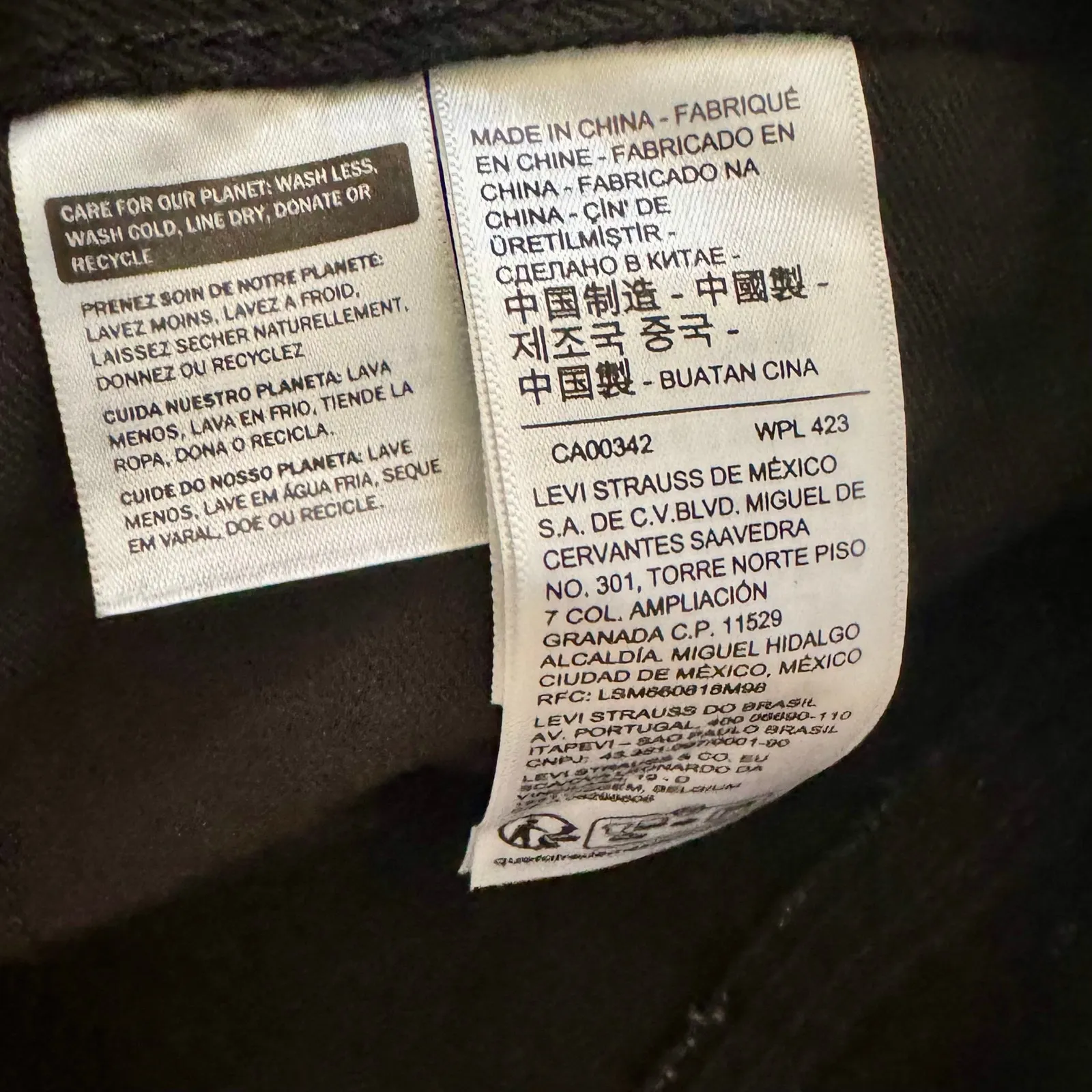 Levi's x McLaren Speed Baggy Jeans Black Formula 1 Racing Womens Sz 29 - Image 14