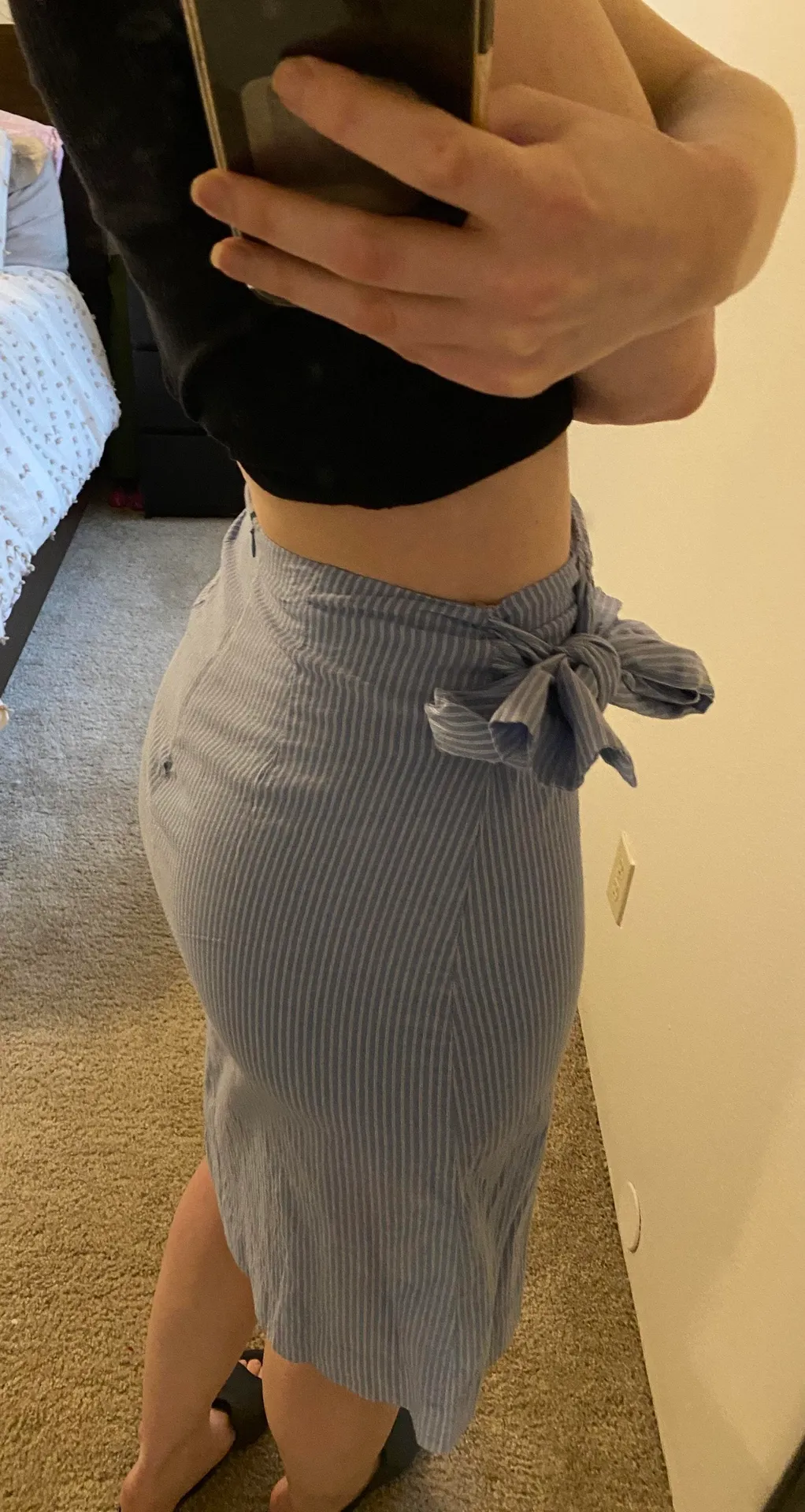 Stripped Pencil Skirt - Image 2