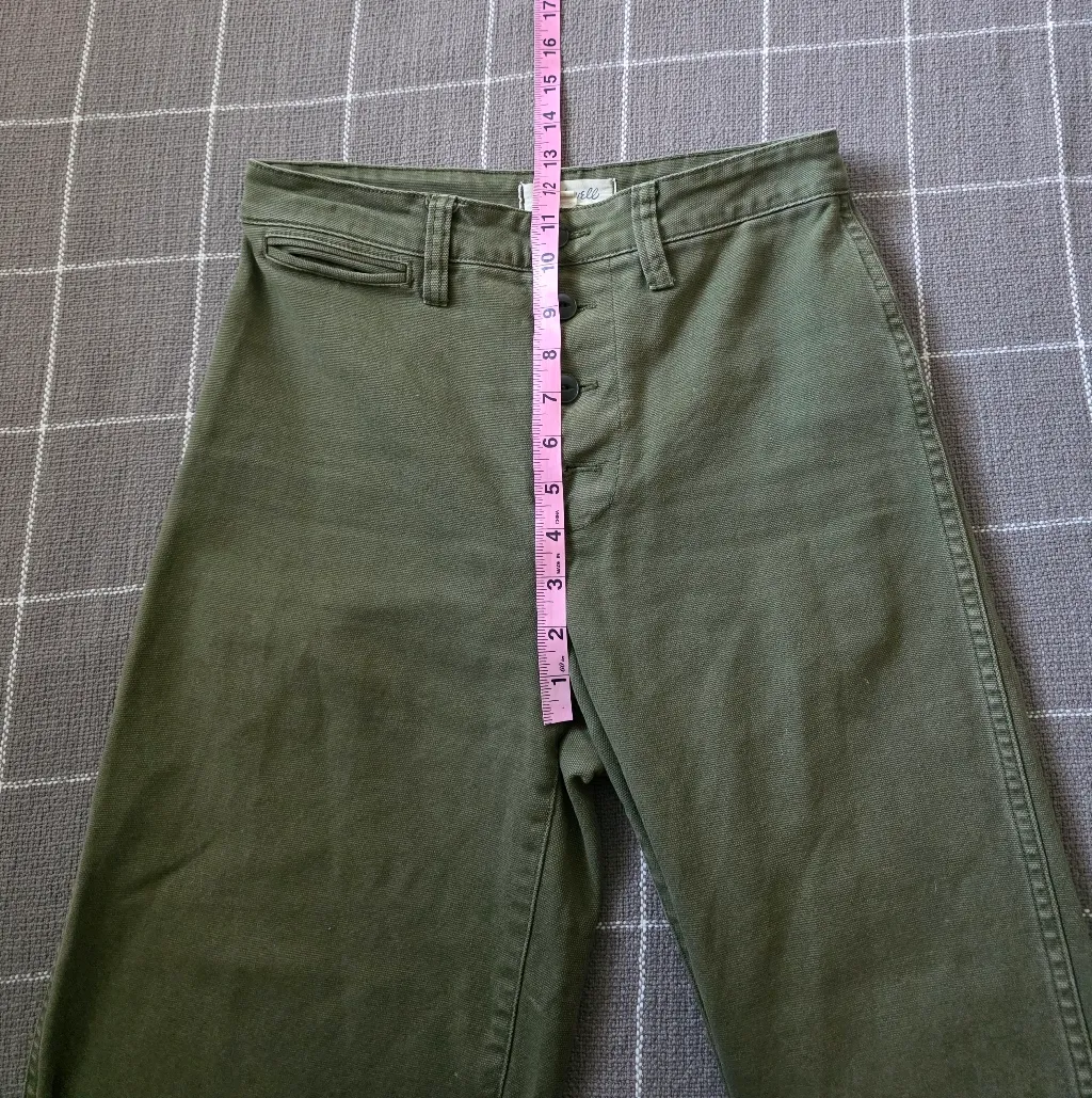 Madewell Emmett Wide-Leg Crop Pants Button-Front Edition - Image 6