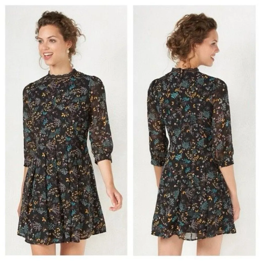✨Floral Mockneck High Neck Prairie Midi Dress Lauren Conrad✨ - Image 2