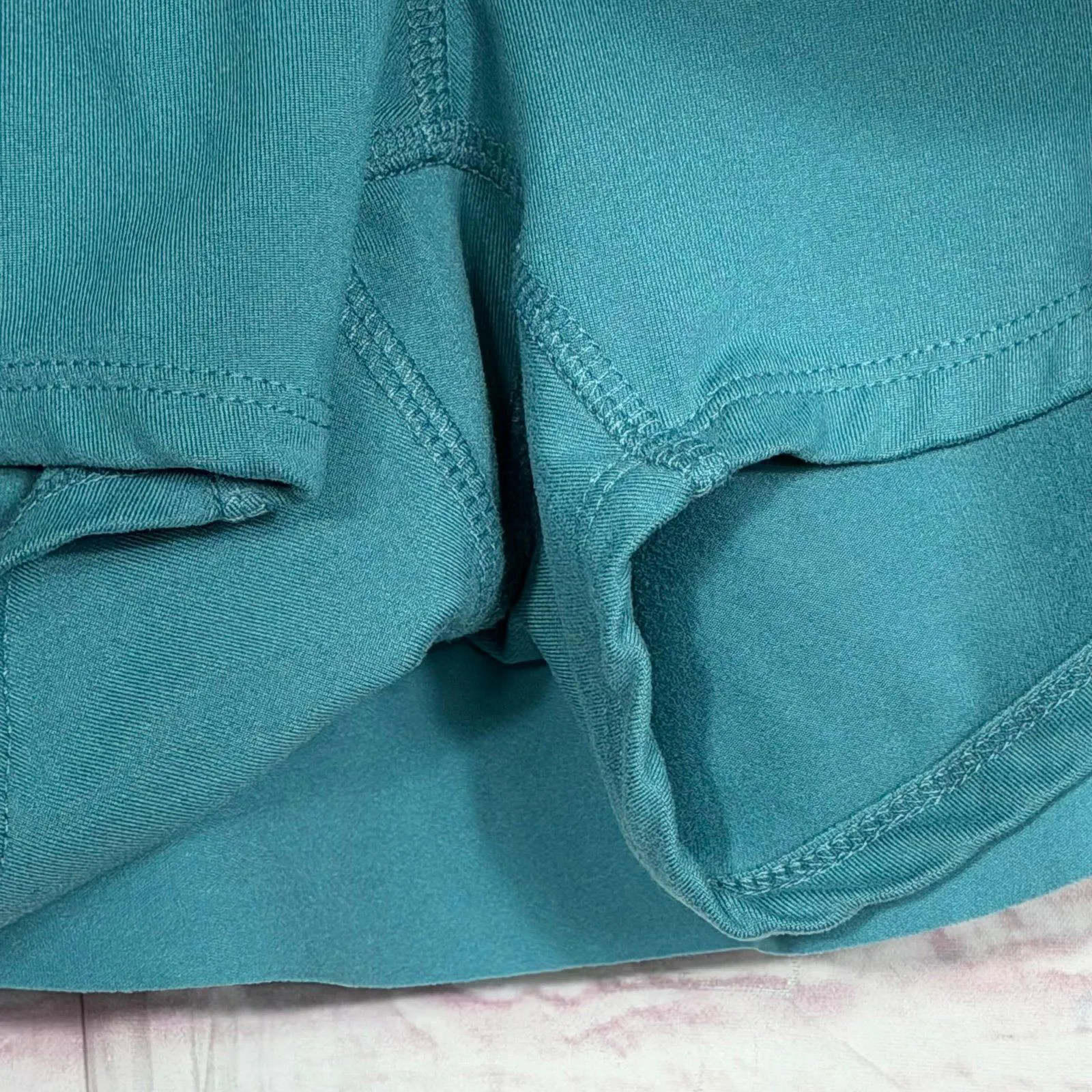 Zenana Women's Teal Skirt with Elastic Waistband and Tie XL - Image 5