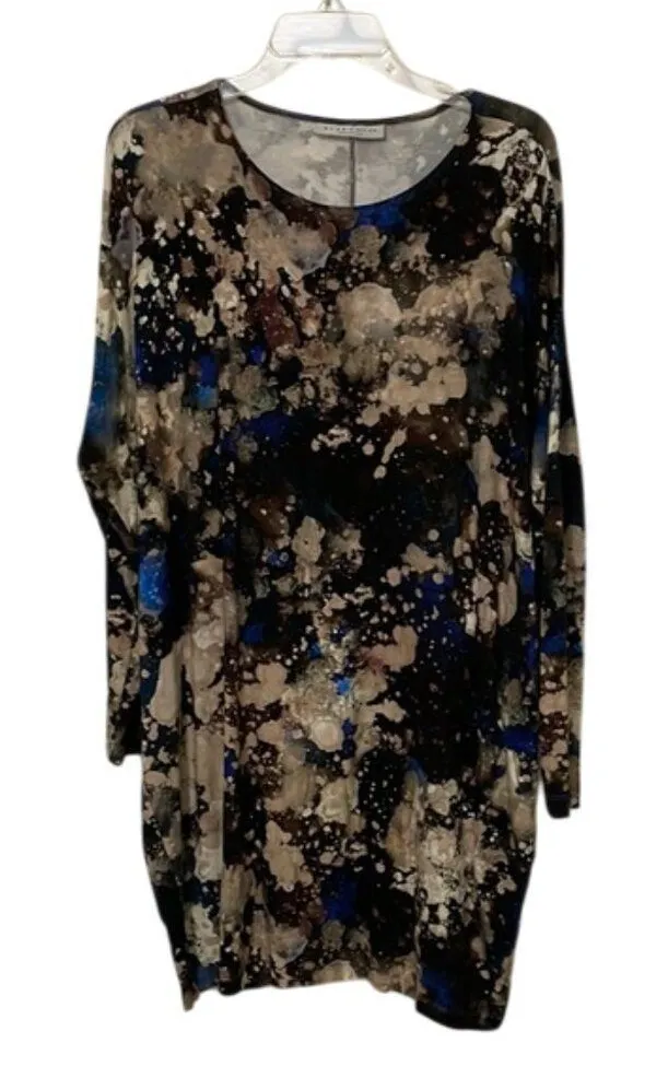 Bryn Walker Damien Tunic Top Womens Size Medium Galaxy Print Knit Oversized - Image 1