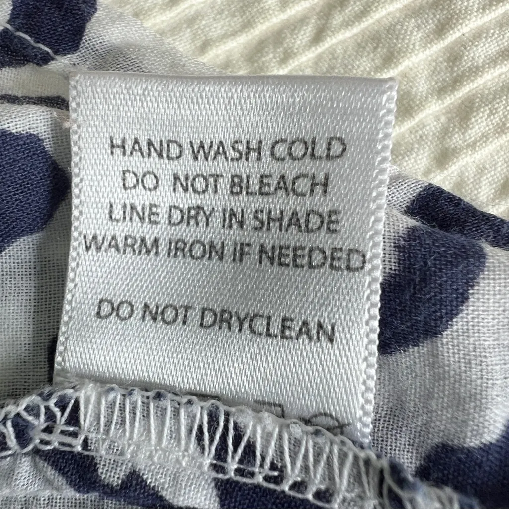 Roberta Roller Rabbit cotton shirt dress navy white Small - Image 12