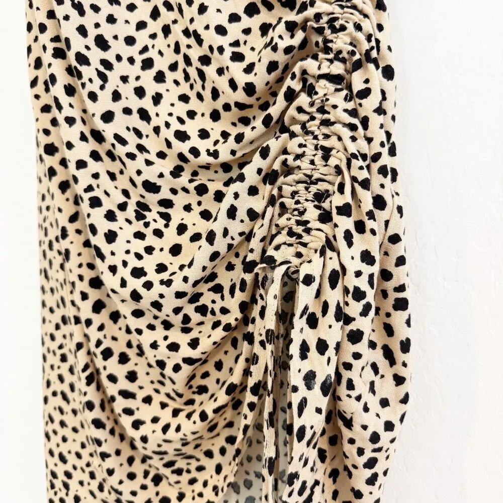 Lottie Miss Leopard Spotted Dress Summer Casual Vacation Party Edgy Boho Size XS - Image 7