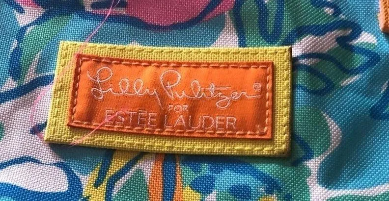 for Este Lauder Floral Canvas Tote 15X13 Beach Pool Vacation - Image 3