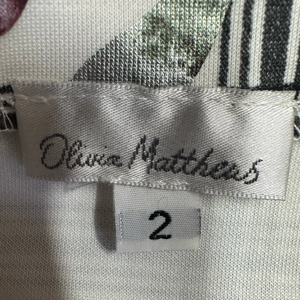 Olivia Matthews On / Off The Shoulder‎ Floral Metallic - Like Dress Size 2 - Image 14