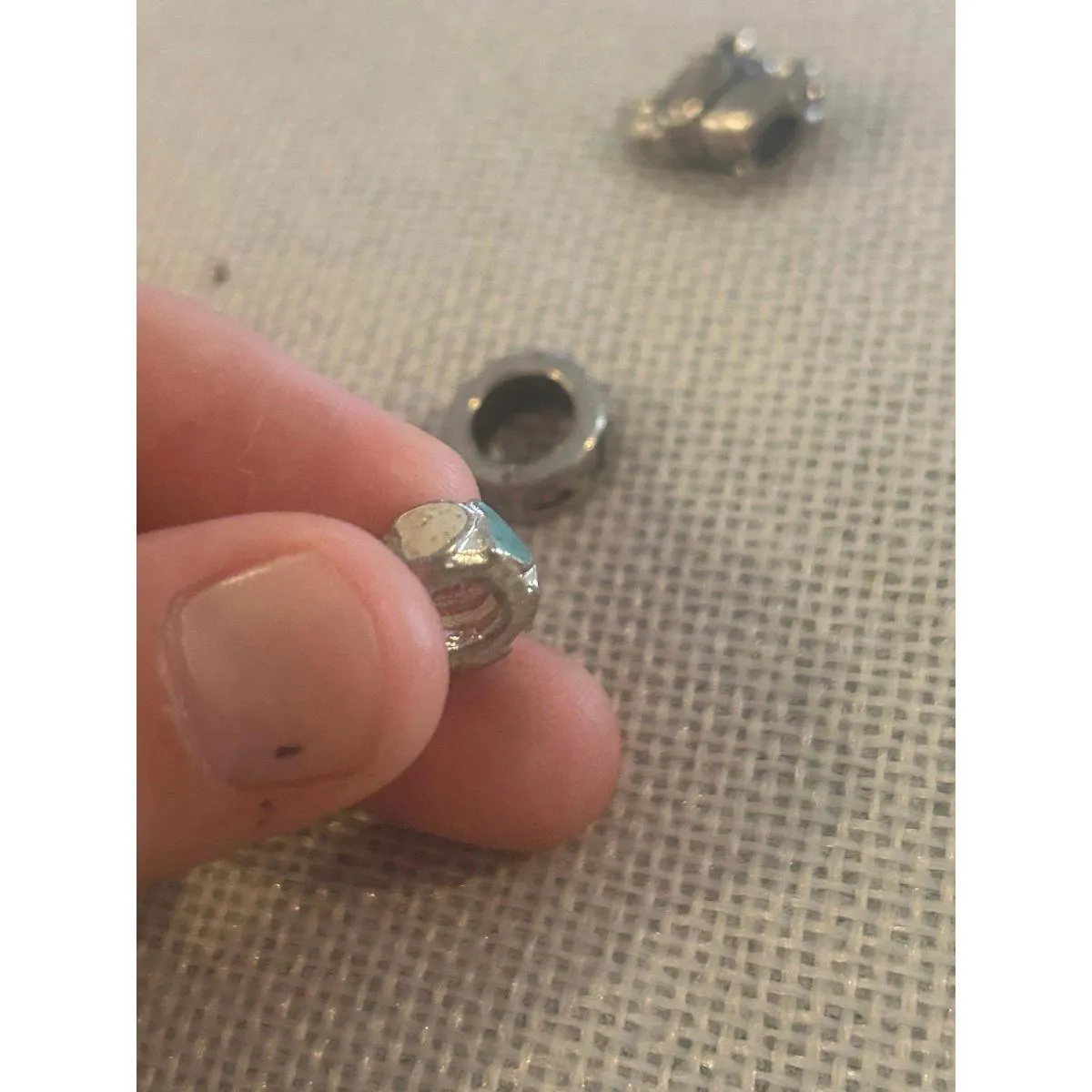 A512 charm bracket silver plated 5 pcs Gray - Image 8