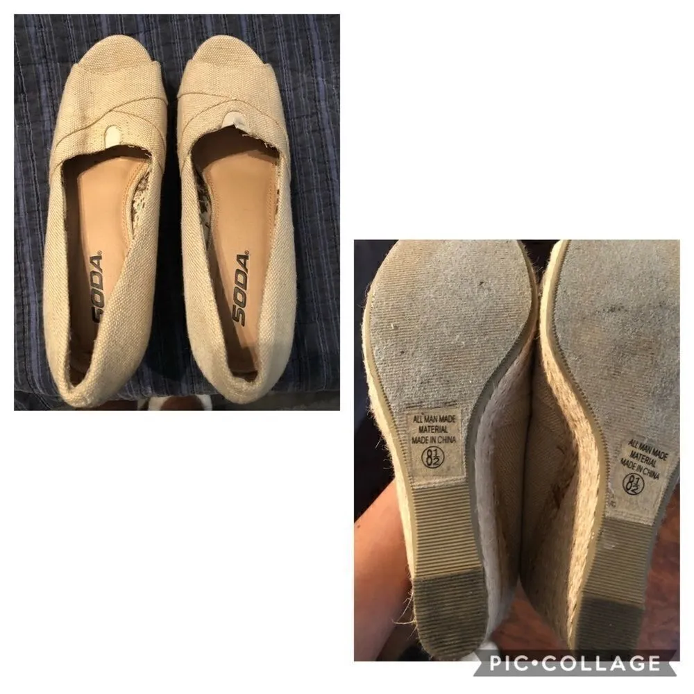 Soda high heels wedge size 7.5 - 8.5 - Image 3