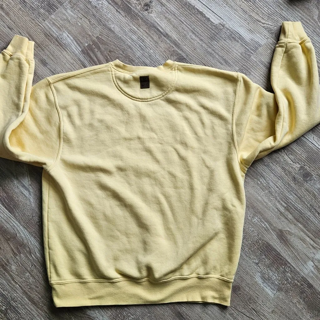 Notre Dame Vintage Sweatshirt Womens Butter Yellow Crewneck Size L Pullover - Image 11