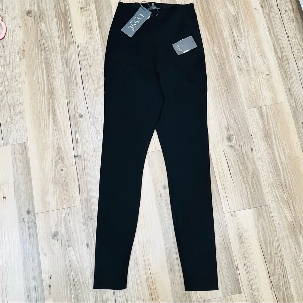 NWT Lysse Taylor Seamed black Leggings sz XS - Image 6