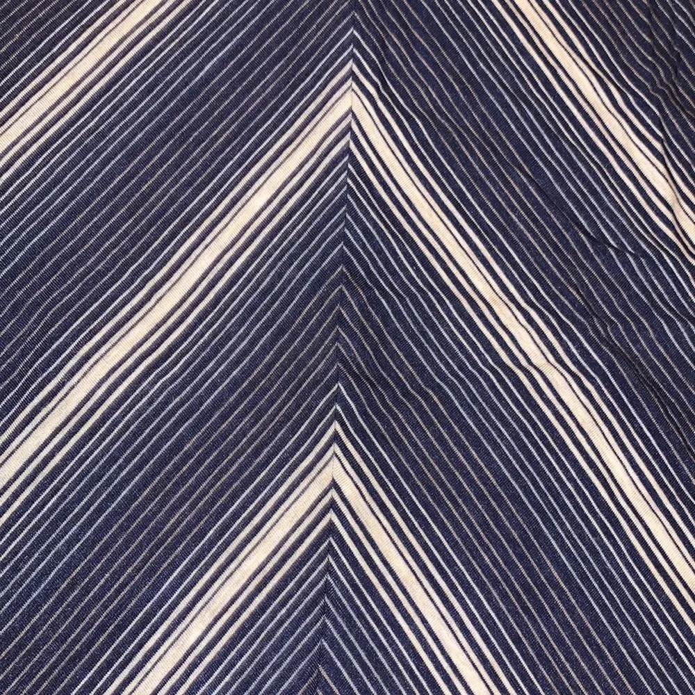 Max Edition Blue & Ivory Striped Stretch Maxi Skirt L - Image 2