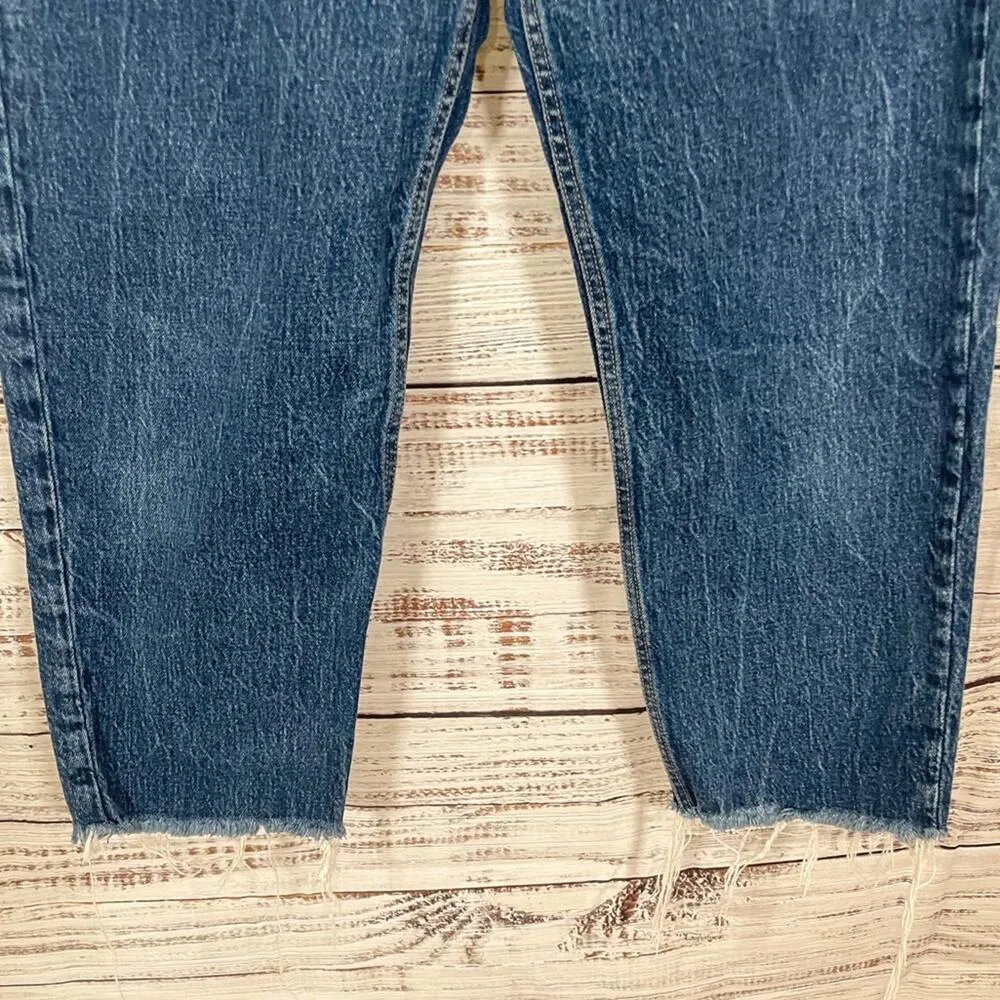 ASOS Weekday Lash Organic High Waist Straight Leg Cropped Jeans, GUC, Size 30 - Image 2