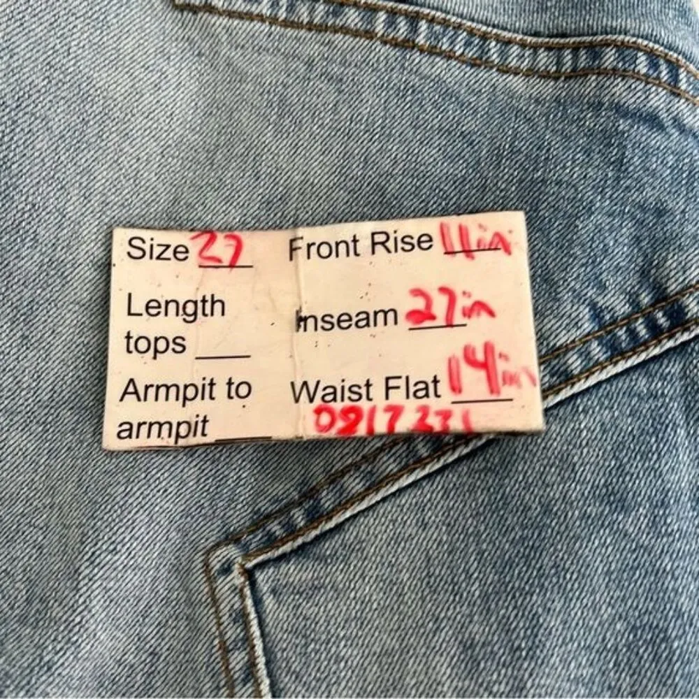 Revice denim star girl light wash high rise skinny jeans size 27 coastal cowgirl - Image 11