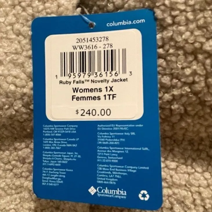 NWT Columbia Sherpa Teddy Cozy Ruby Falls Jacket Down Puffer Coat Sz‎ 1X $240 - Image 6