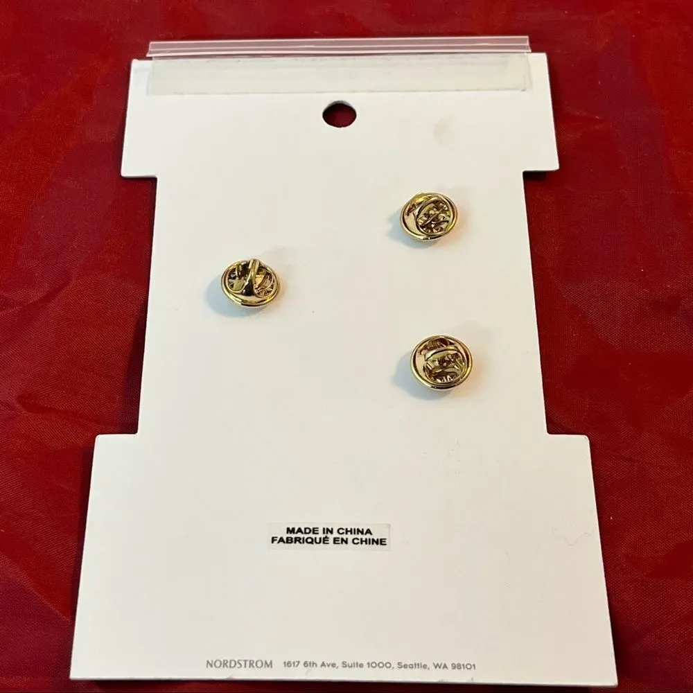 Bp Pins Set of 3 Enamel Mushrooms Smile Butterfly Radiate Casual - Image 2