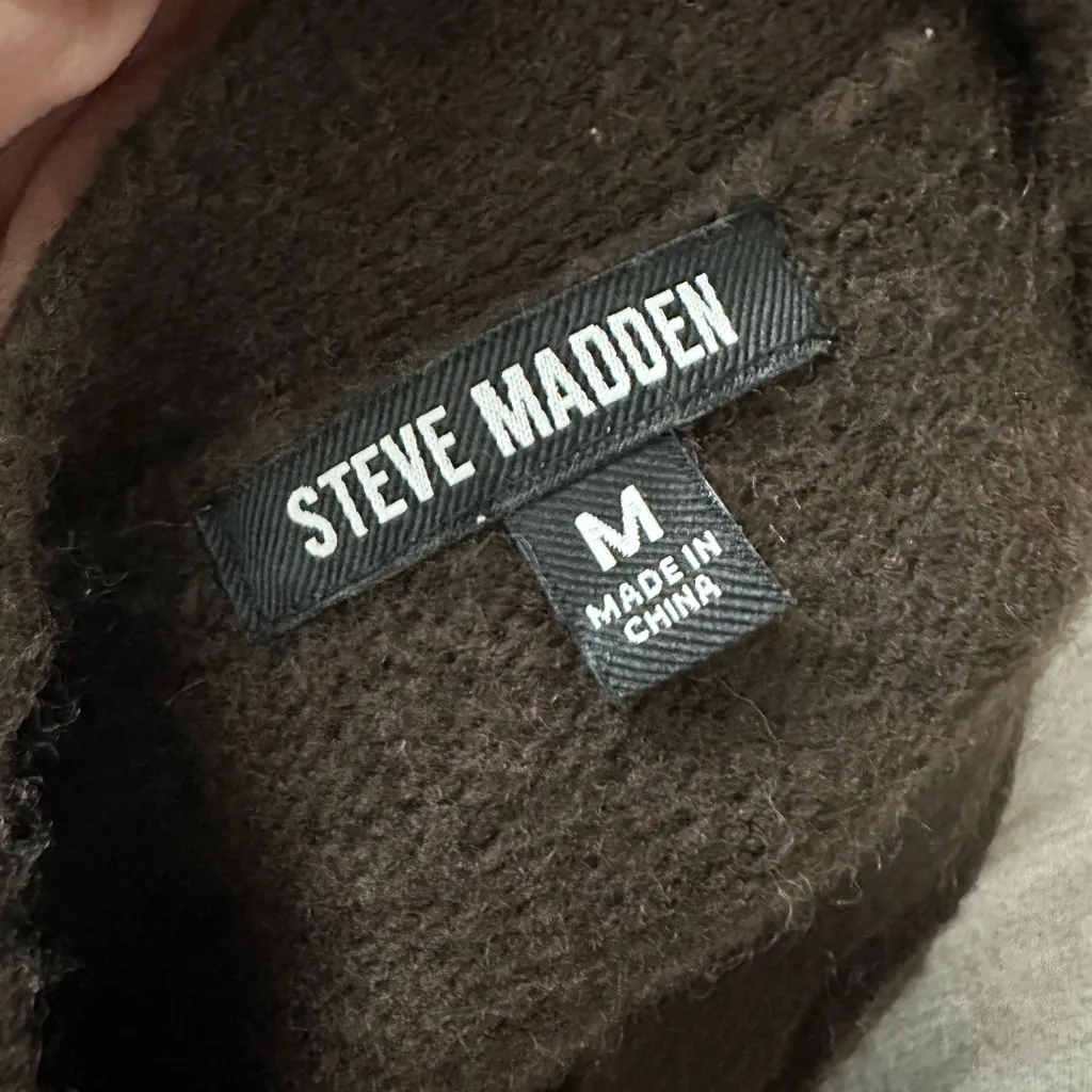 Steve Madden Brown Cardigan Size Medium - Image 3