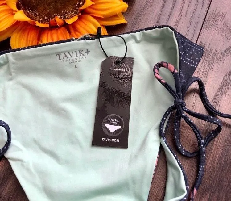 TAVIK JAX YOKOTA FLORAL Side Tie Bikini Bottoms LARGE - Image 7