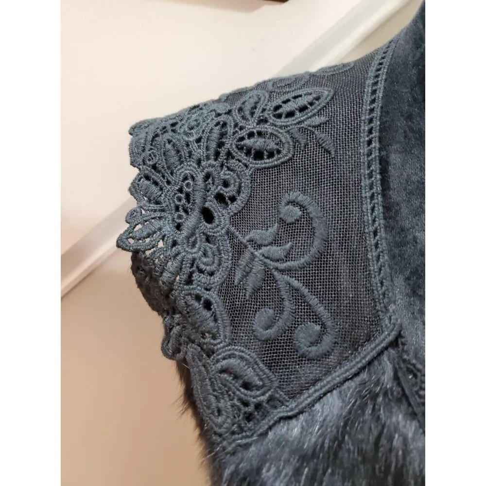 VTG Jazzy Star's Women's Black Polyester Sleeveless V - Image 4