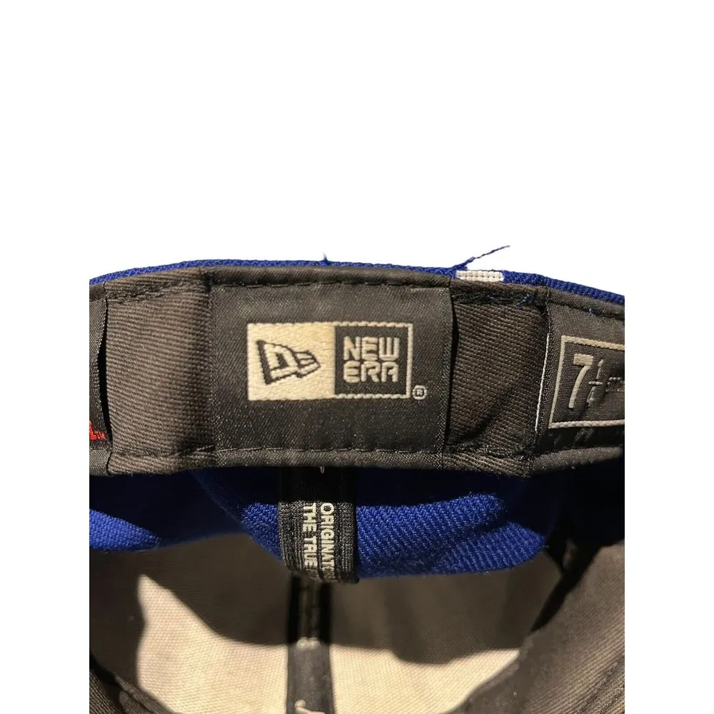 New Era 7 1/4 59 fifty New York Yankees blue tribal pinstripe cap hat - Image 5