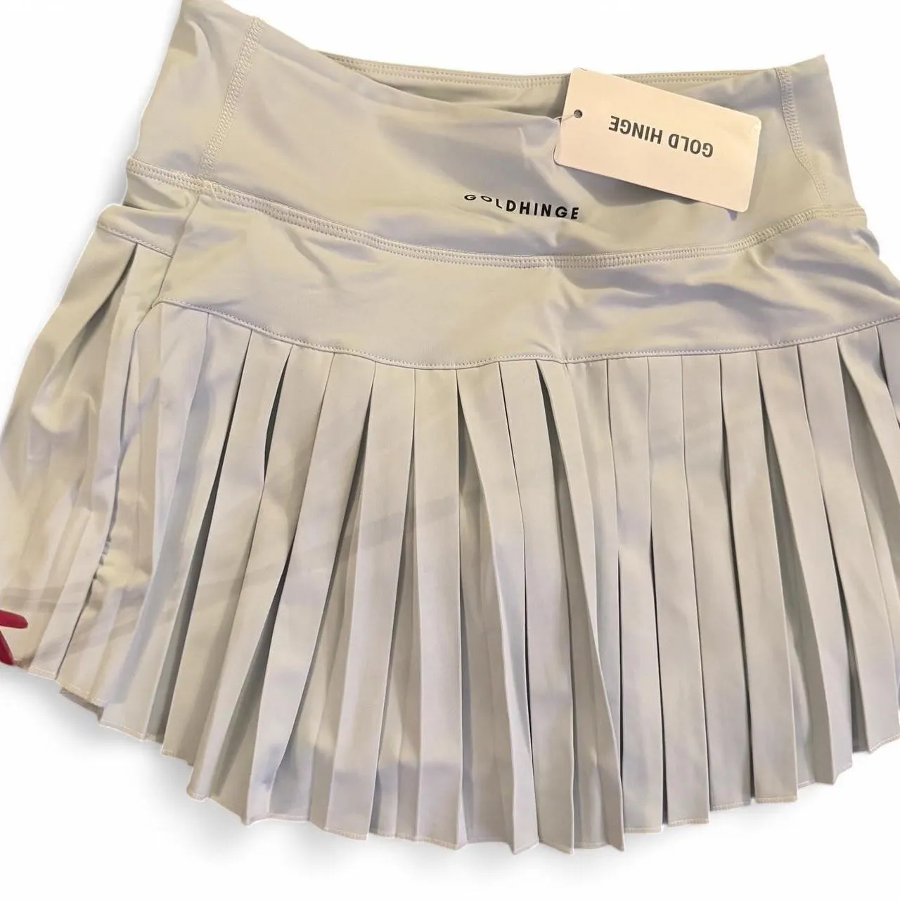Gold Hinge Ice Blue Tennis Skirt nwt - Image 3