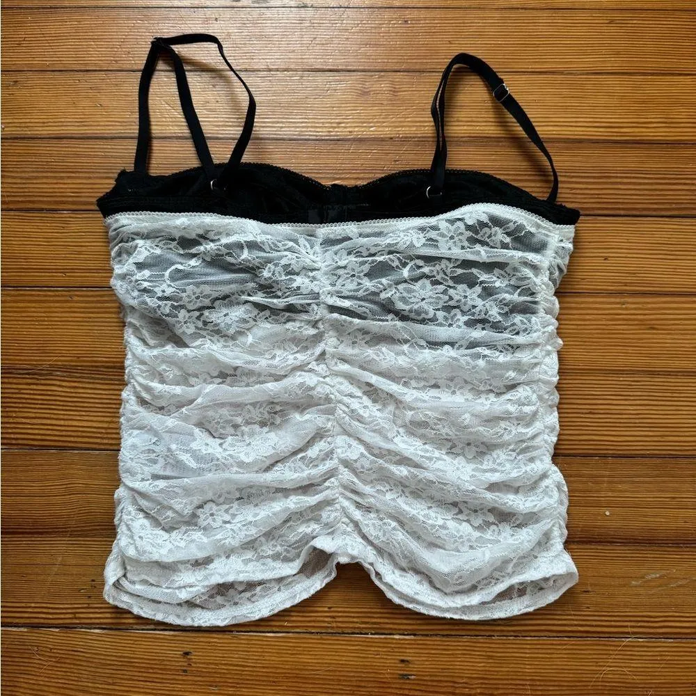 Black and White Lace Top - Image 2