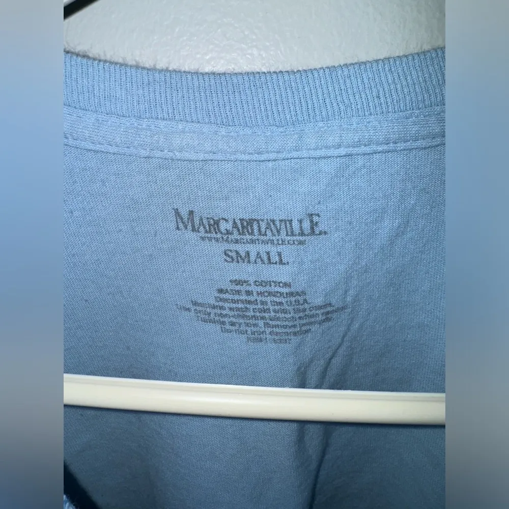 SM Margaritaville Blue Hollywood Beach Florida Graphic Long Sleeve Shirt - Image 4