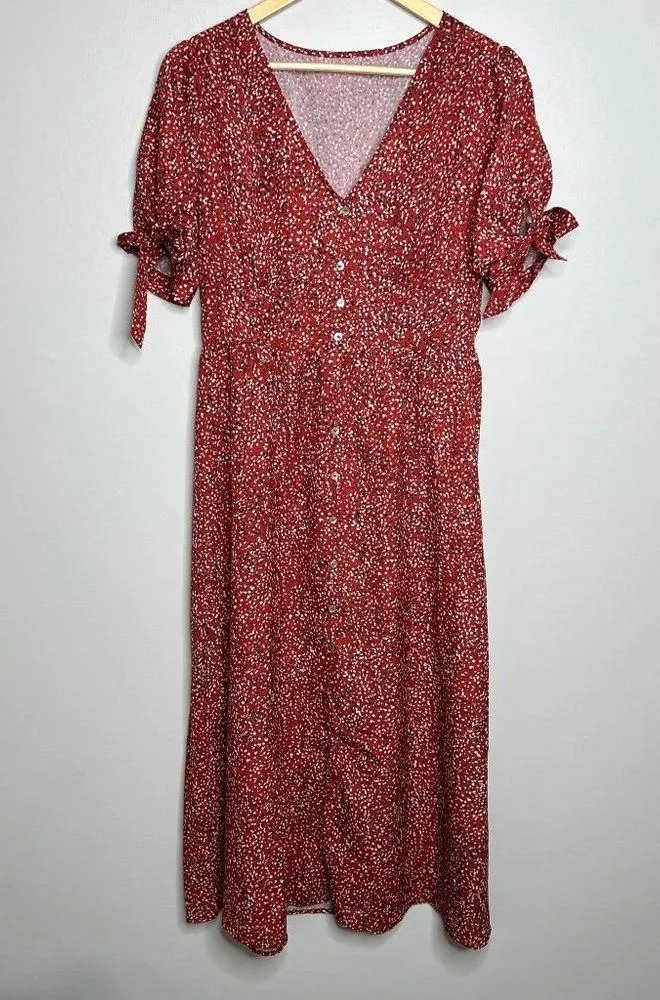 Cupshe Red Polka Dot Maxi Dress - Image 4