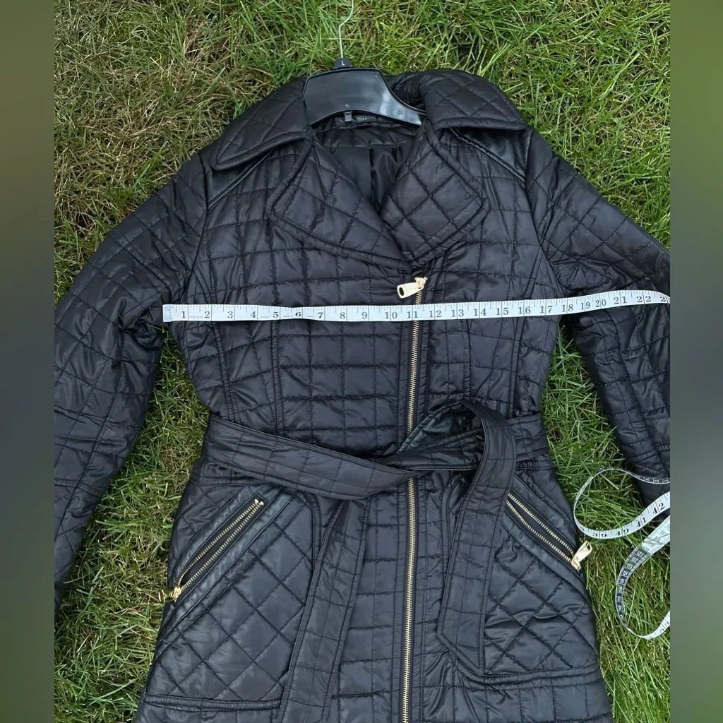 VIA SPIGA quilted coat 🖤🖤 Black Size M - Image 6