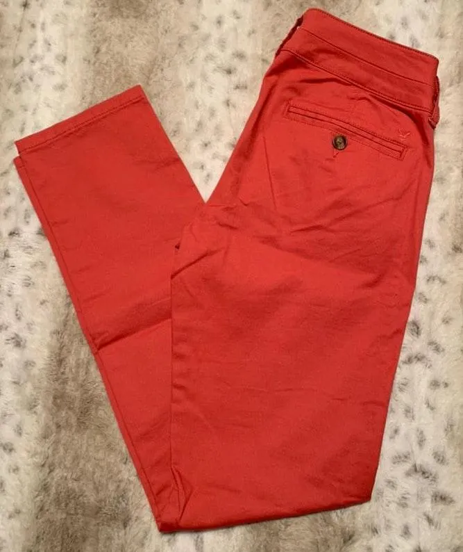 AEO Rusty Pink Skinny Khakis - Image 3