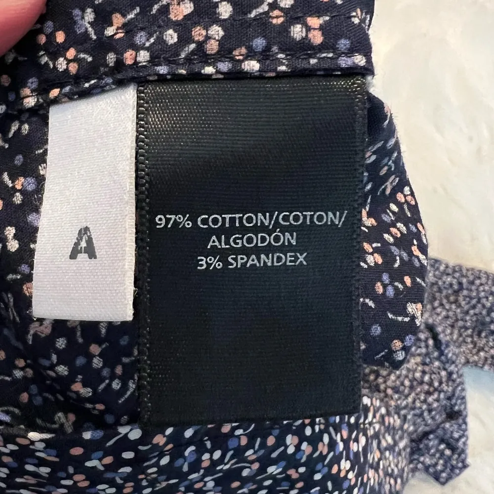 Ann Taylor Dark Blue & Speckled Button Down Dress Shirt Women’s Size 6 Cotton - Image 9