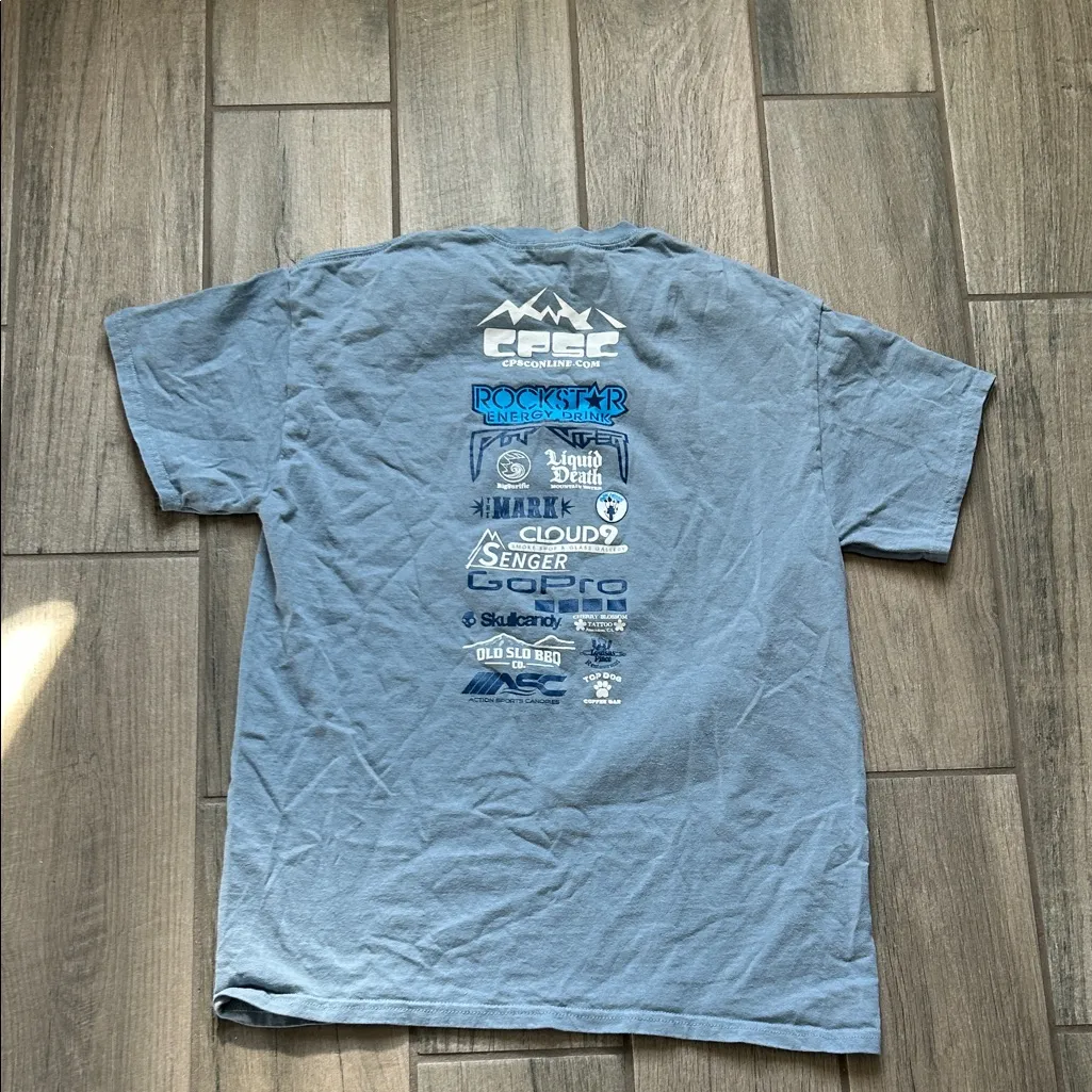 Gildan Blue Central Pacific Ski Club Tee - Image 4
