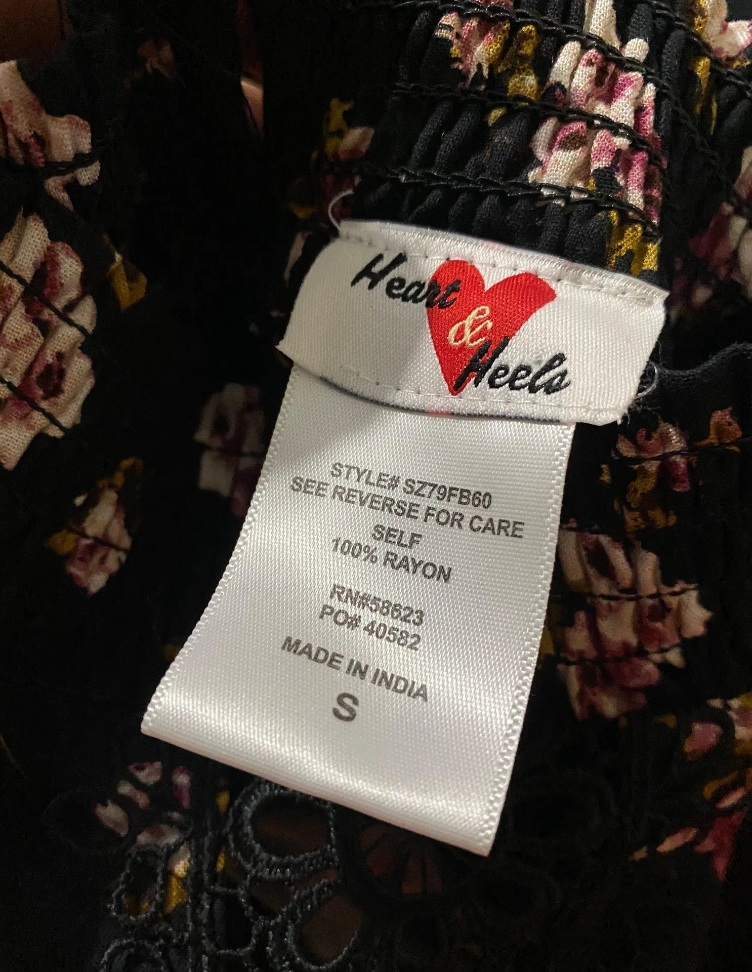 Black Floral Dress - Image 5