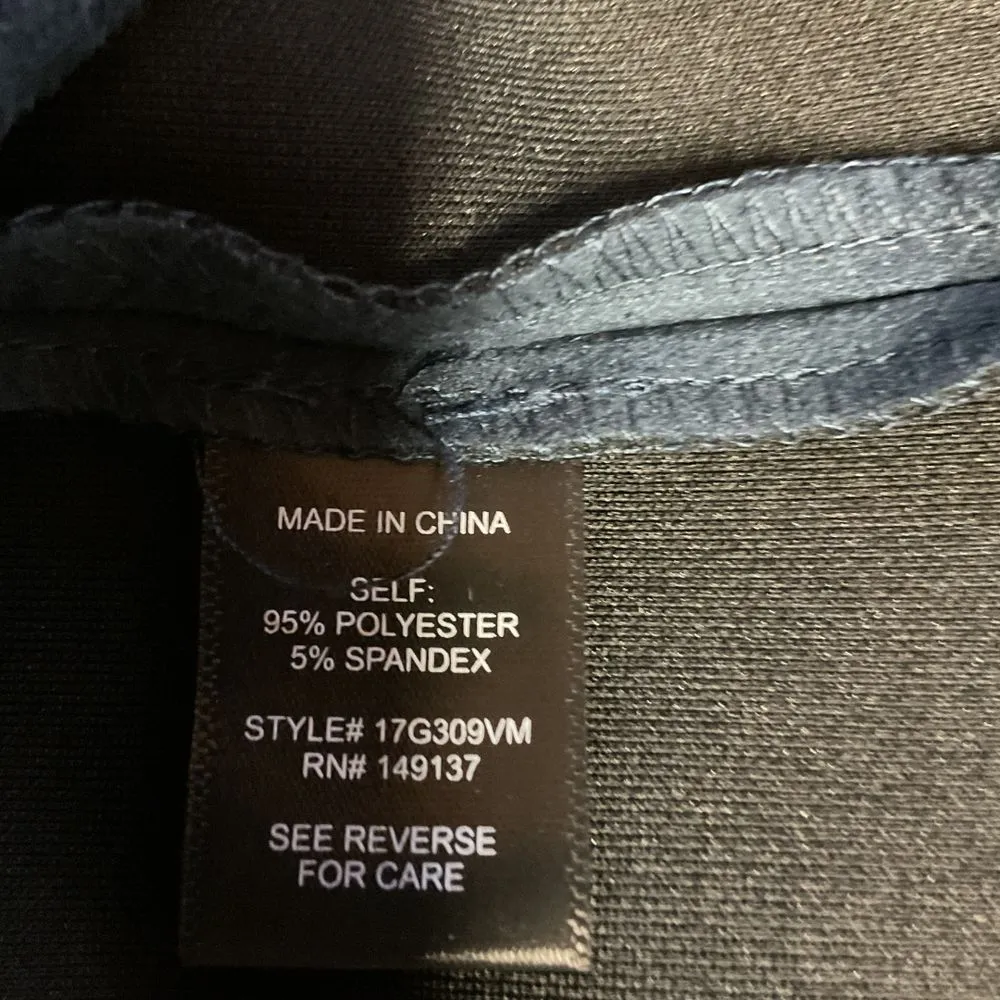 Hyfve Women's Zip Up A-Line Mini Skirt Navy‎ Blue Size M Rise Casual Chic - Image 8