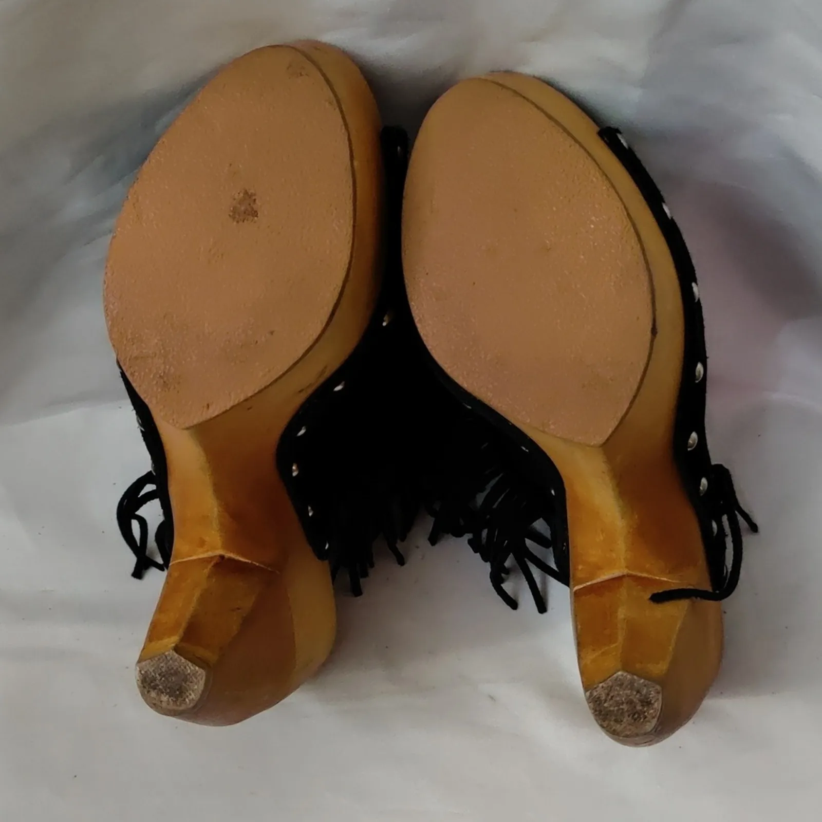 Penny Loves Kenny Sonya Platform Fringe Sandal 9.5 Shooties Festival Cowgirl - Image 7