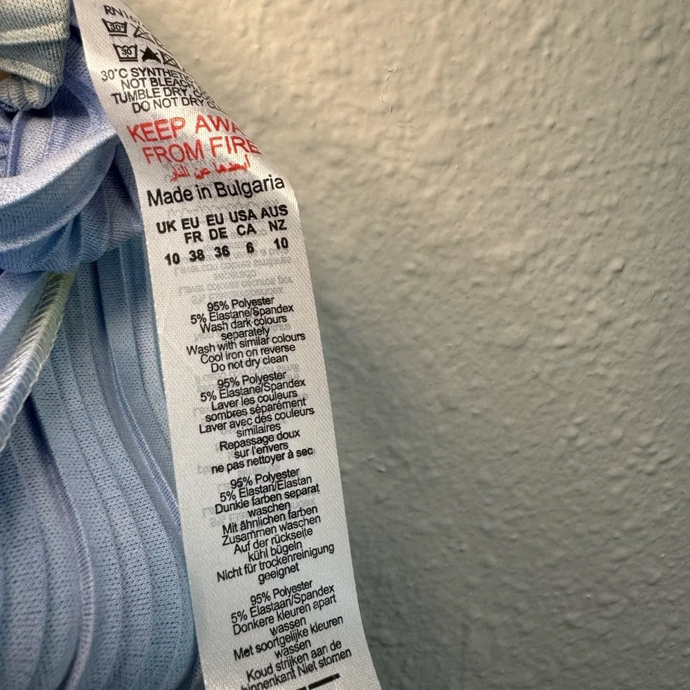 PrettyLittleThing Blue and Purple Pleated Dress Beach Cover up NWOT - Image 6