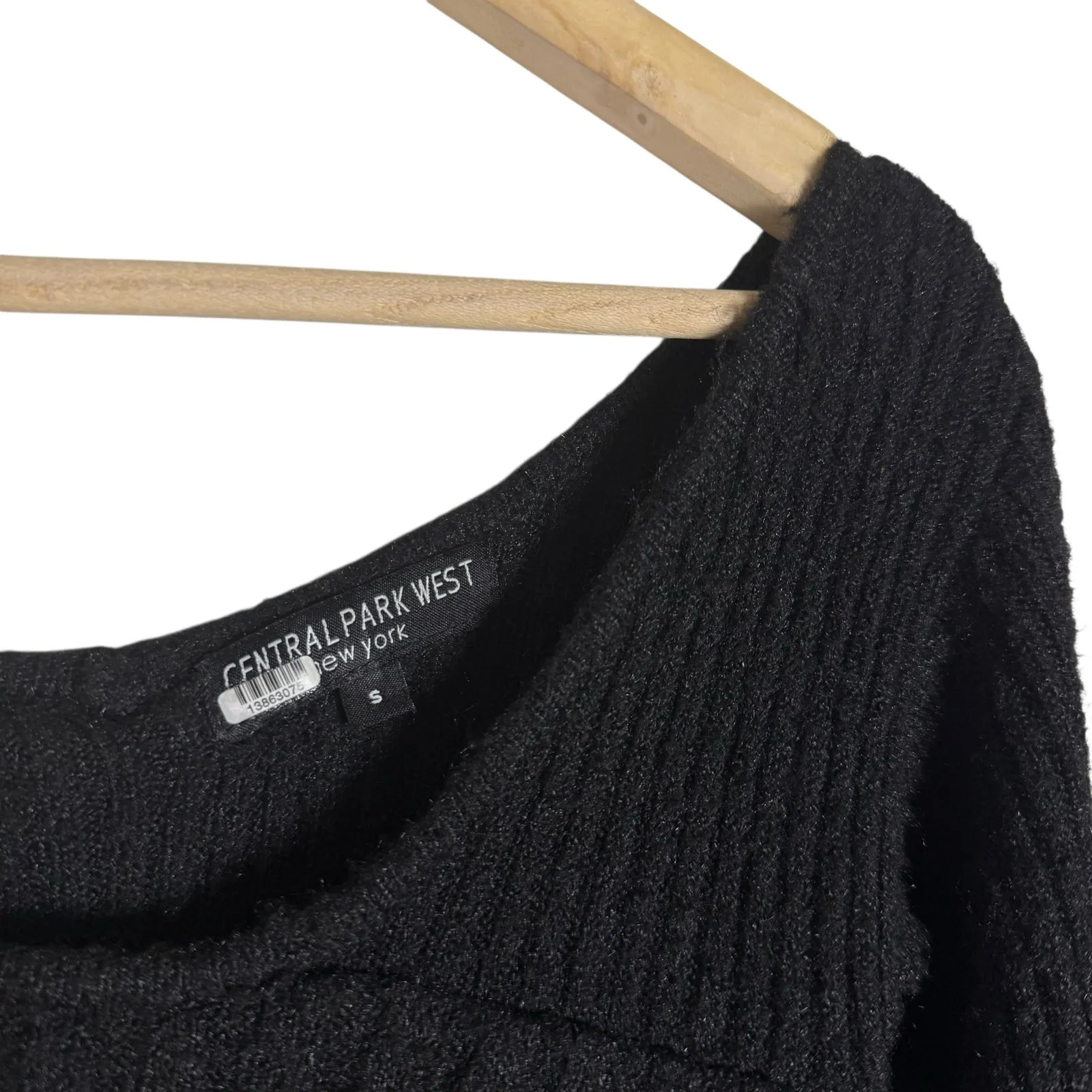 Central Park West Bailey Off the Shoulder Long Sleeve Knit Sweater Size Small - Image 7