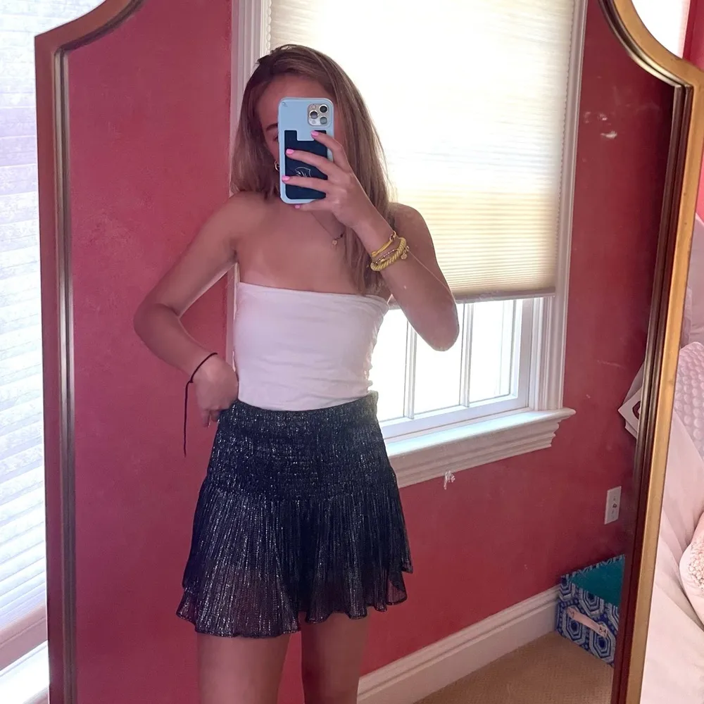 ZARA  metallic mini skirt - Image 2