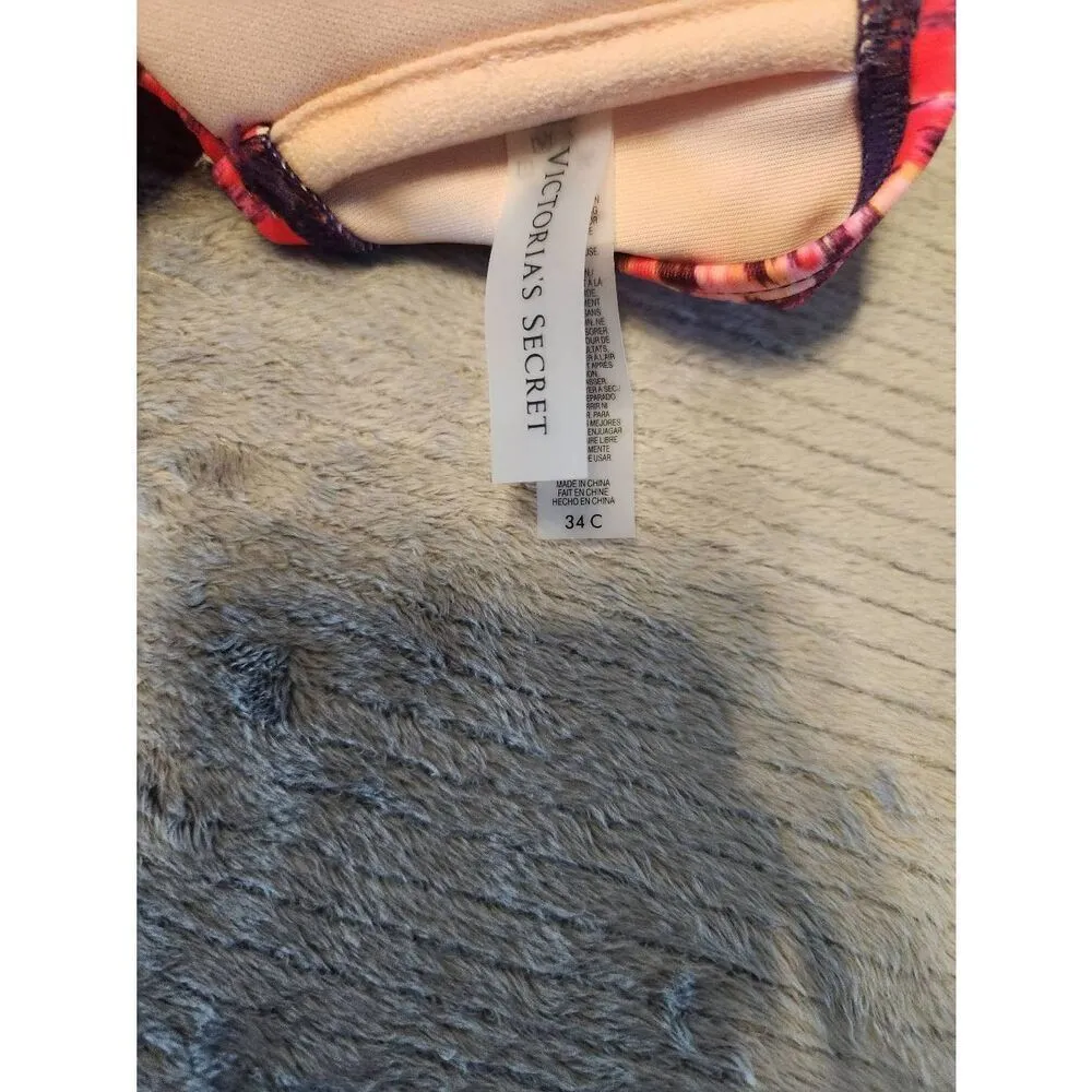 Victoria's Secret Swim 34C Strapless Twist Bandeau Bikini Top Lace Up Back - Image 3