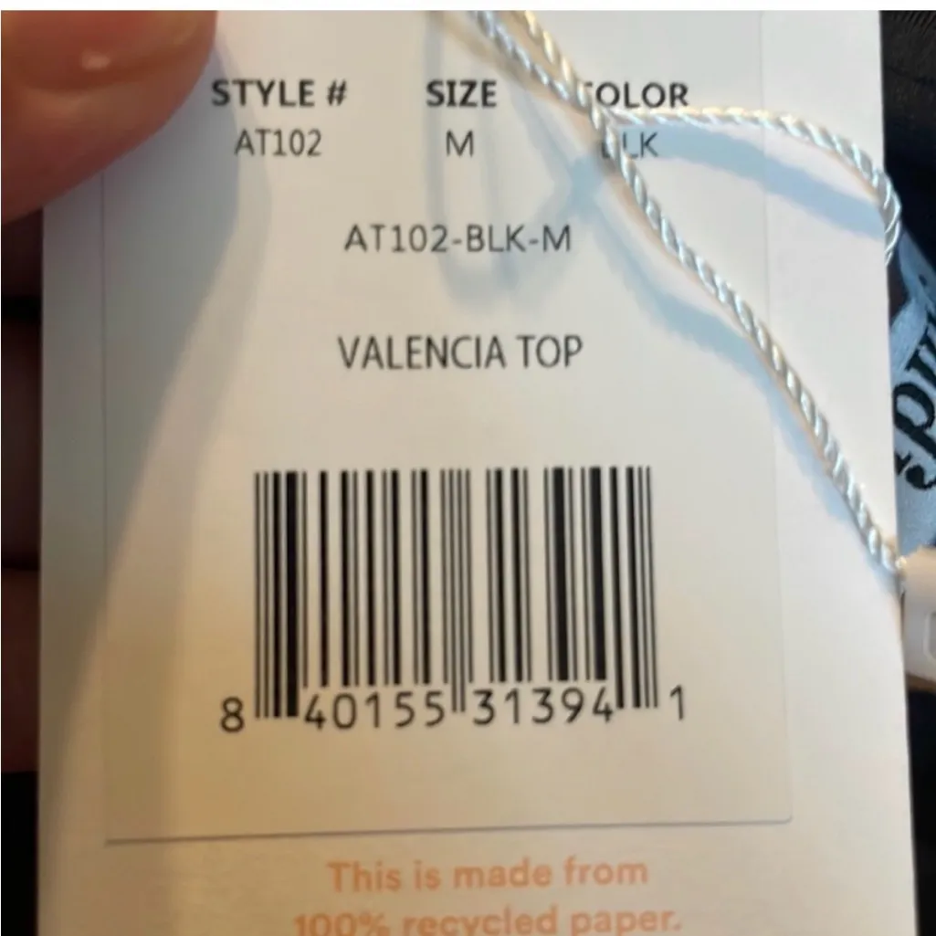 Andie‎ Bikini Set Valencia Top Bikini Bottom Black size M NWT - Image 11