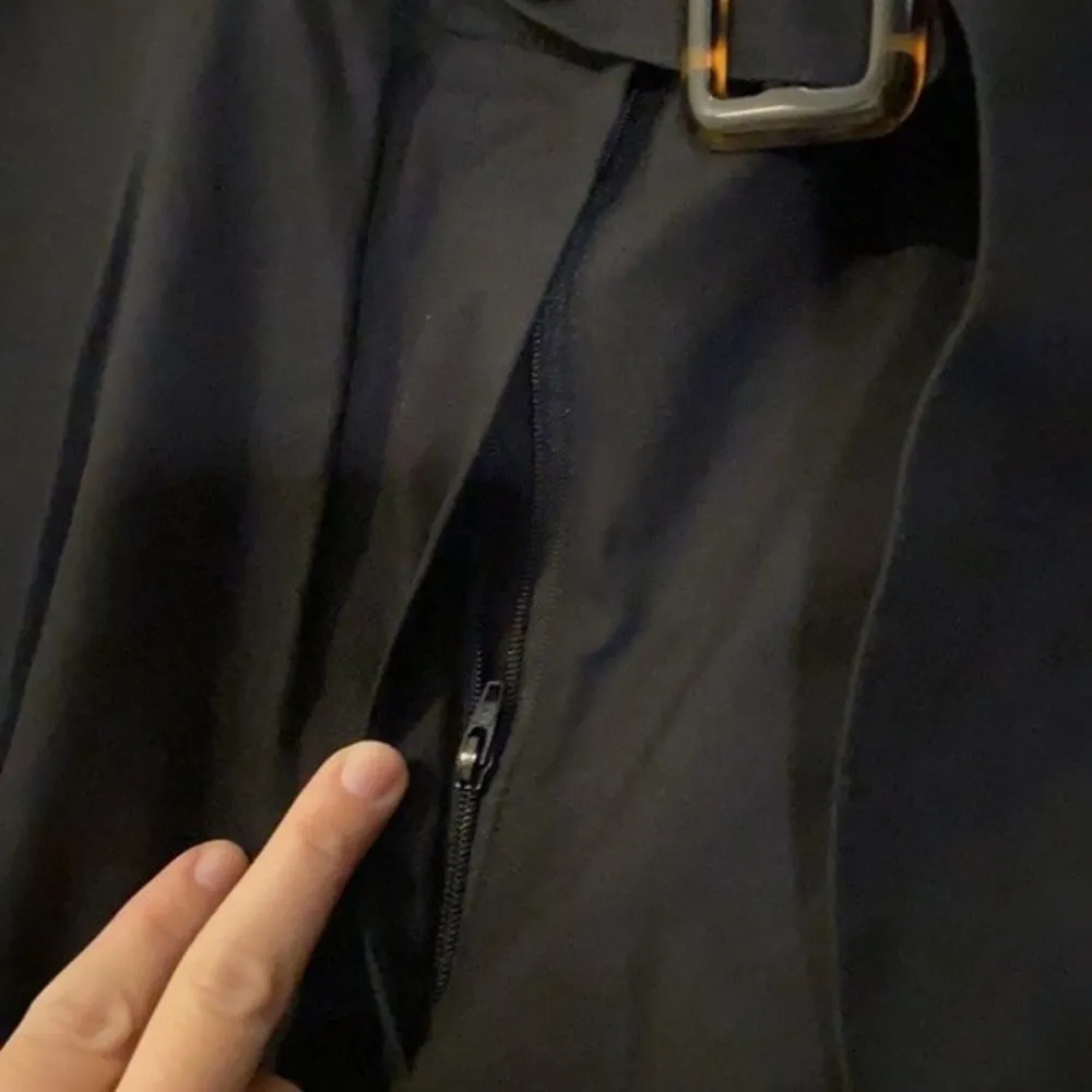 NWOT ASOS black high waisted pants trousers with belt womens size 18 - Image 3