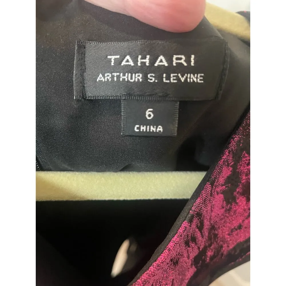 NWT Tahari Arthur S. Levine size 6 party dress Black - Image 10