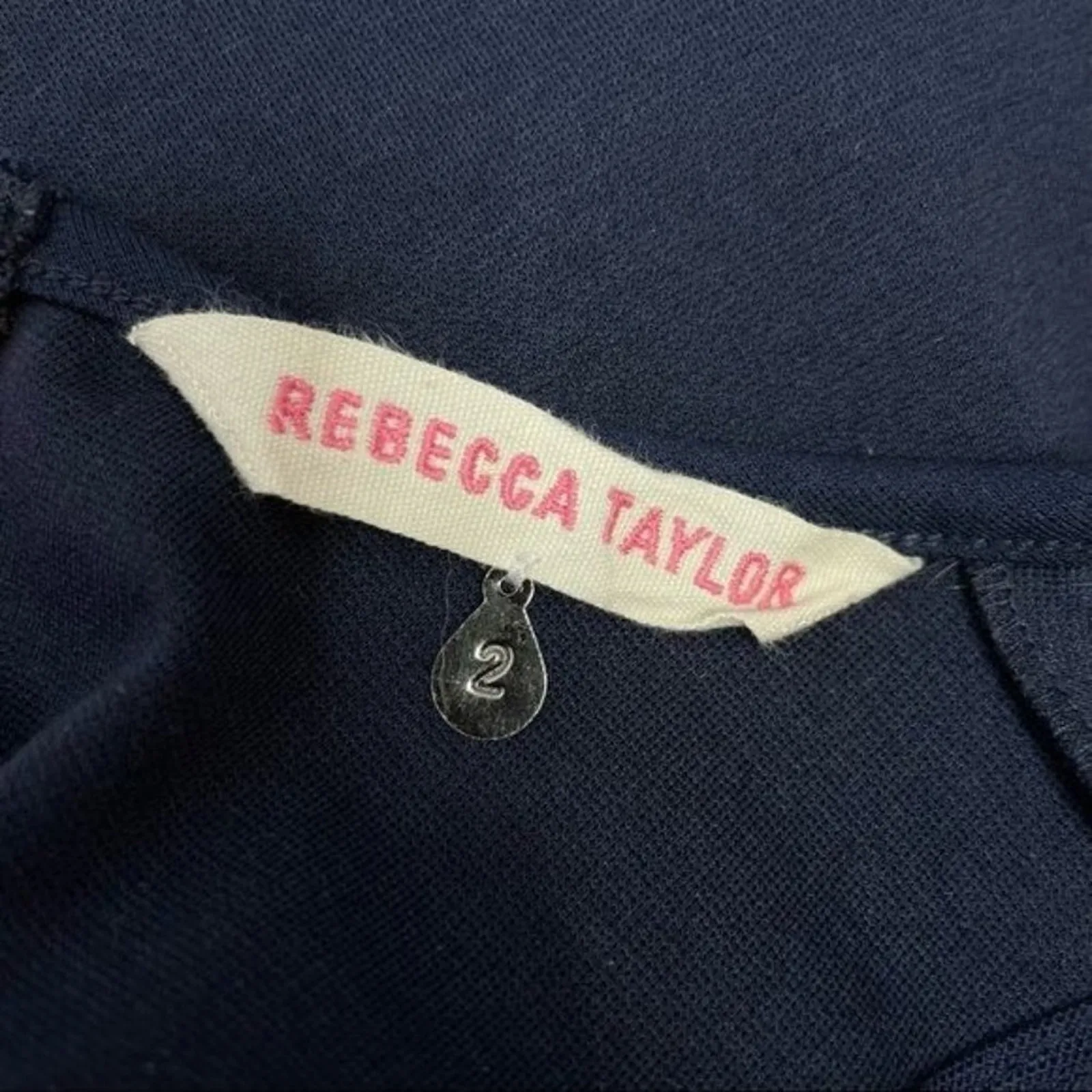 REBECCA TAYLOR Dress Womens Size 2 Fit & Flare Feminine Nautical Party Holiday - Image 8