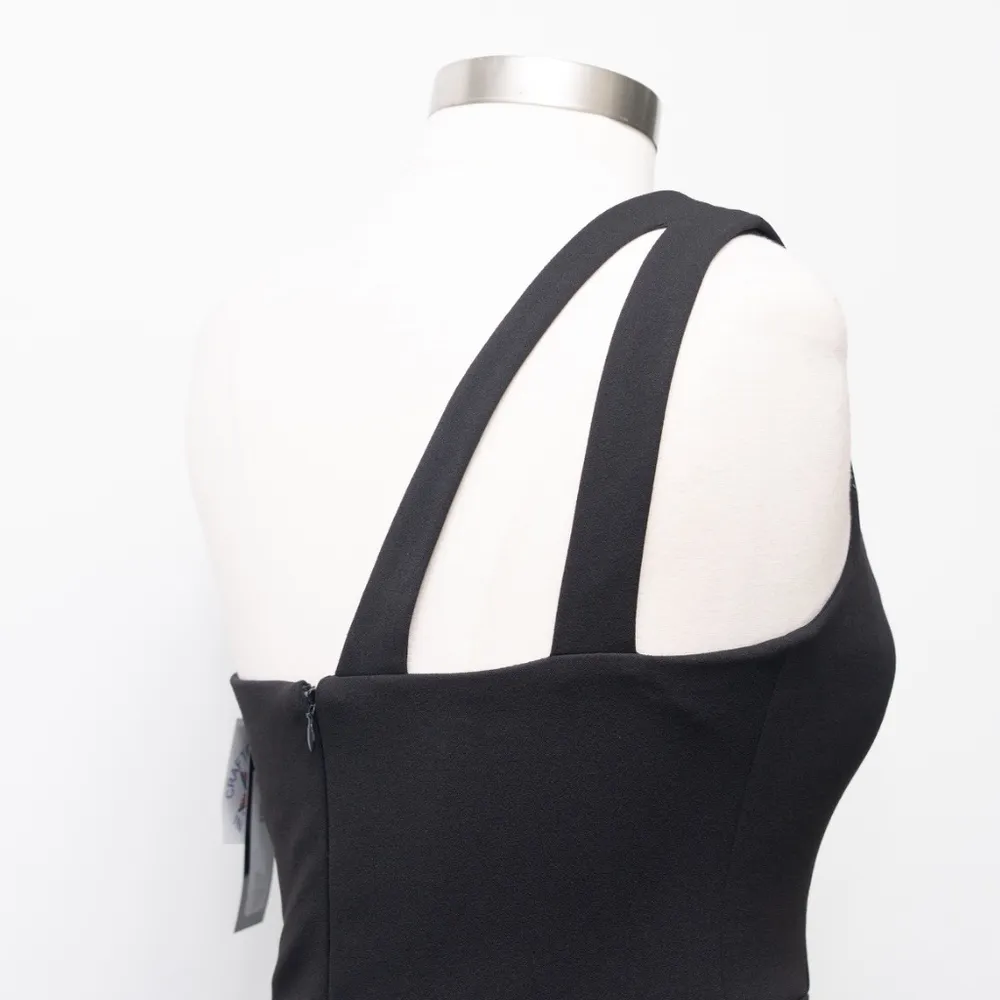 XSCAPE. Women's One-Shoulder Side-Slit Dress. - Image 6