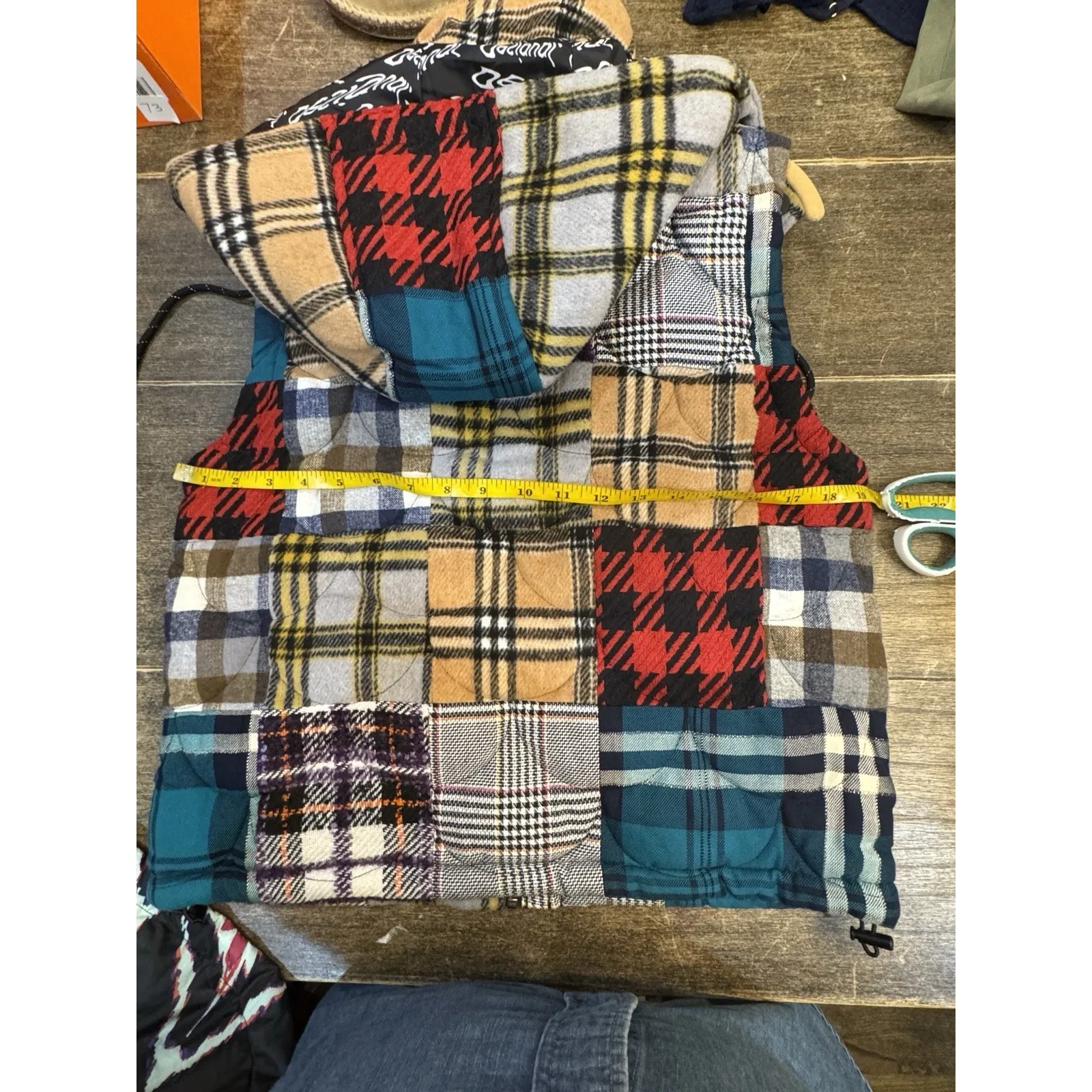 NWT Desigual Jacket Vest Patchwork Vest "Padded Copenhague" Size XS Quilted - Image 12