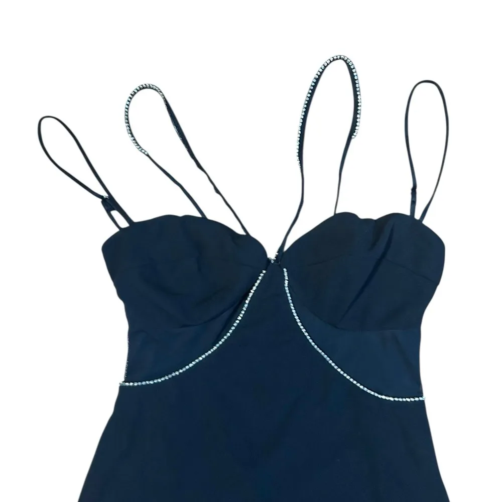 Lucy in the Sky Dorrit Mesh Cut Out Mini Dress in Black Size Medium Homecoming - Image 3