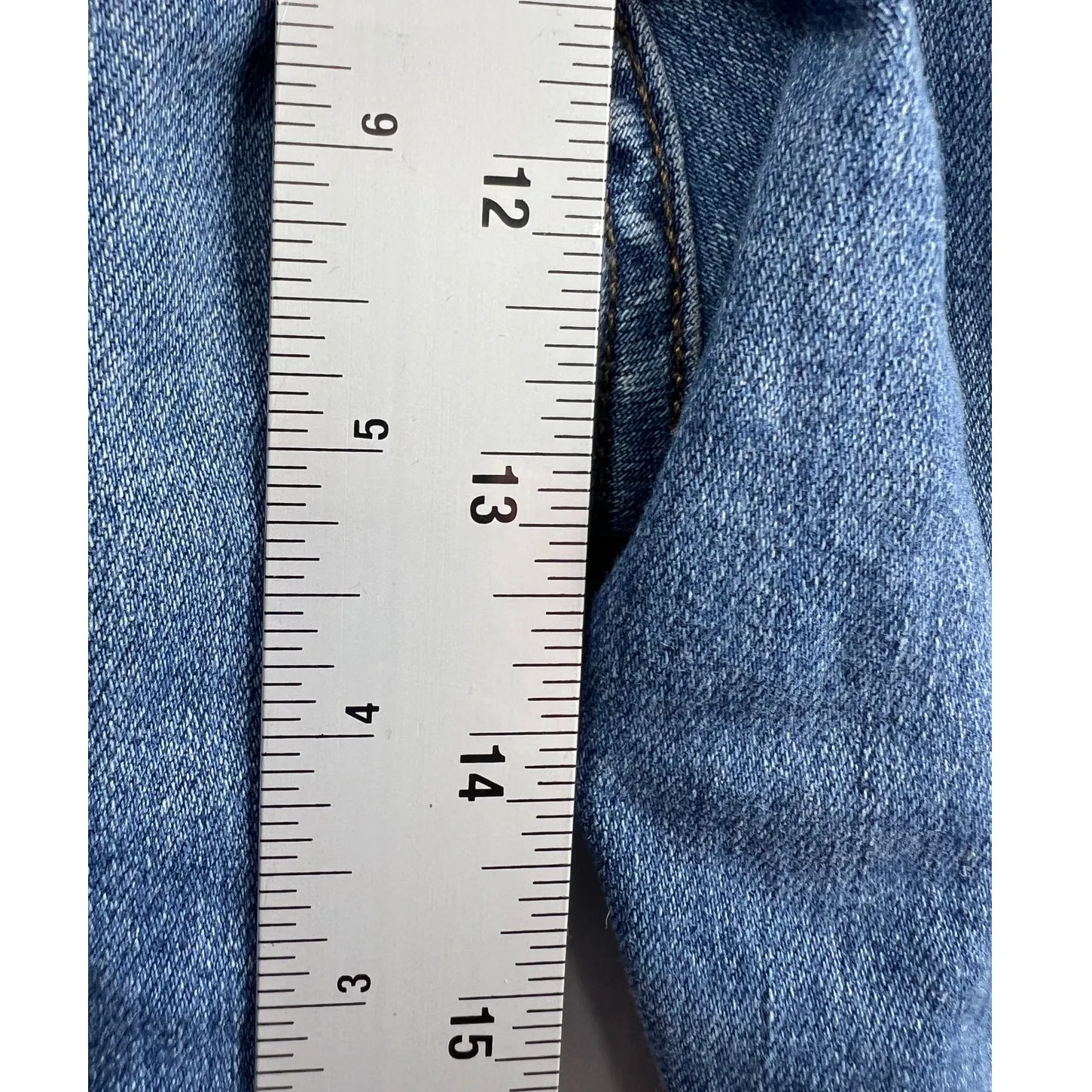 J. Crew Womens Blue Curvy Full Length Demi Boot Medium Wash Jeans Size 30 Blue - Image 7